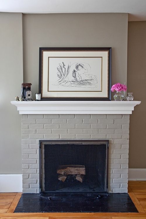 We Answer Wednesday Painting A Brick Fireplace Interiorsbykiki Com