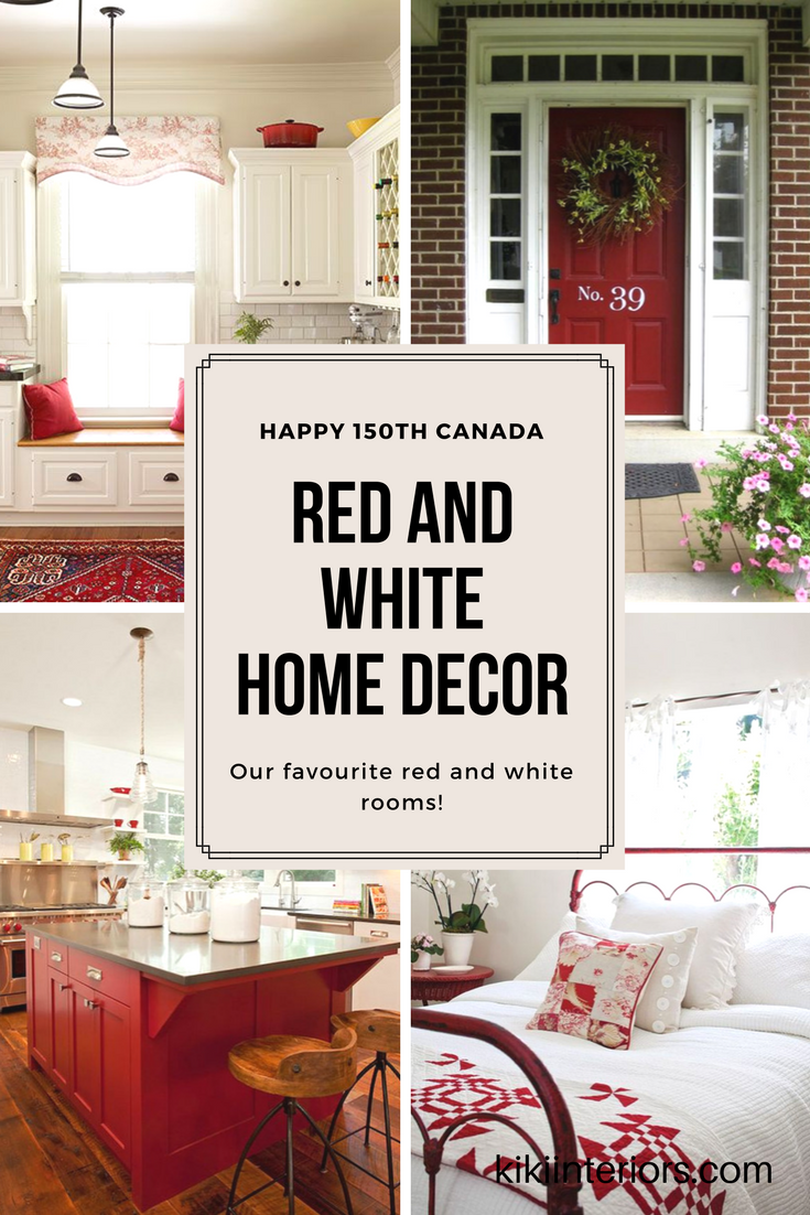 Happy Canada Day - Red and White Home Decor Inspiration