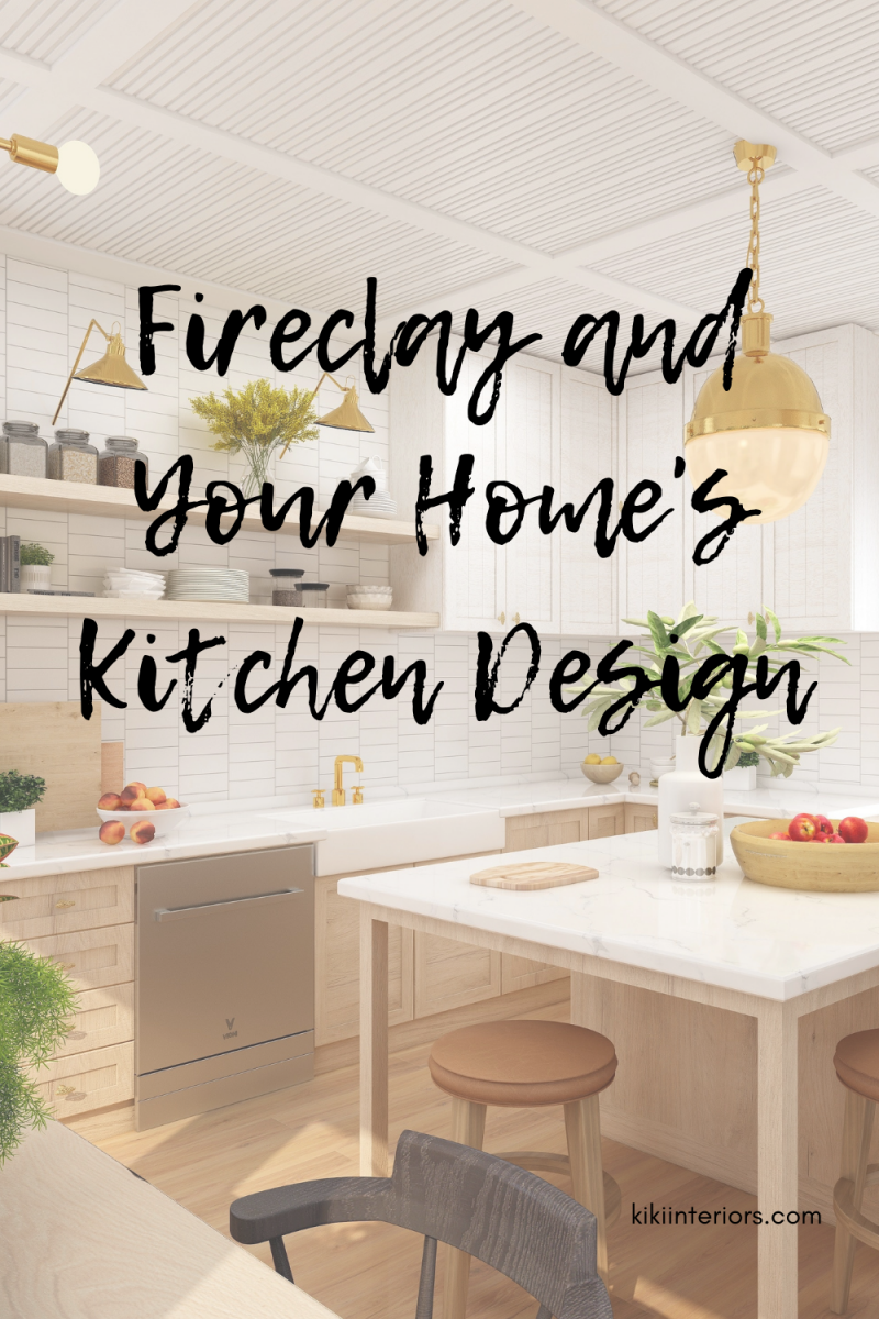 Fireclay and Your Home's Kitchen Design | kikiinteriors.com